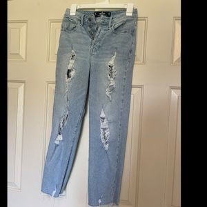 Hollister high rise straight jeans